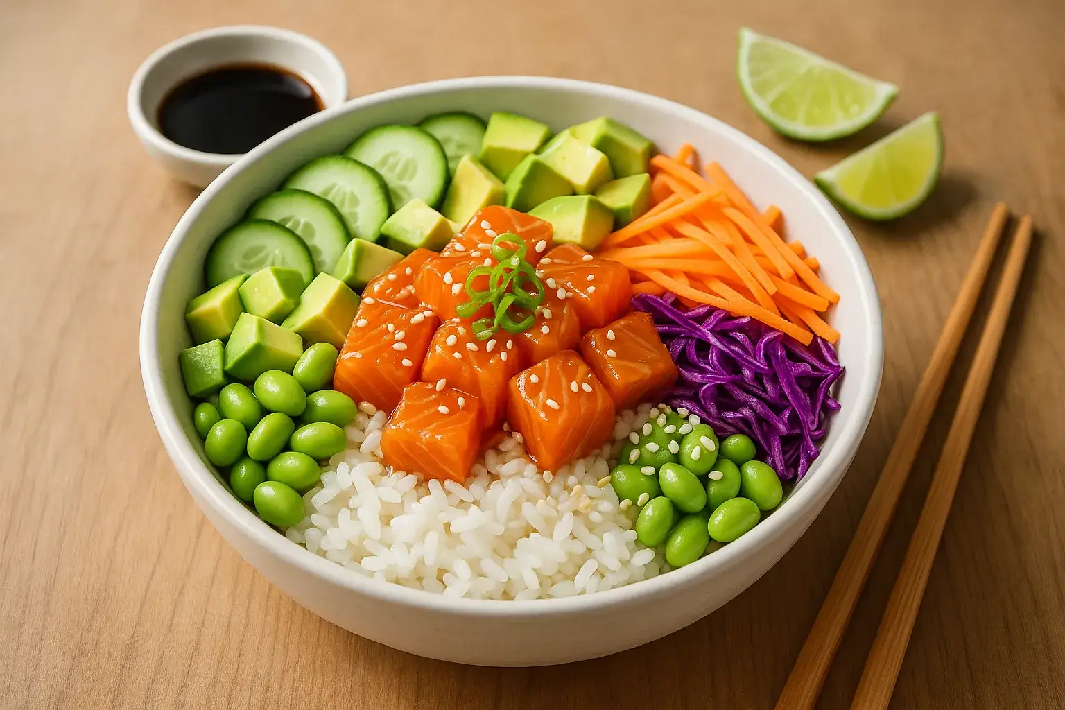Fresh Salmon Poke Bowl